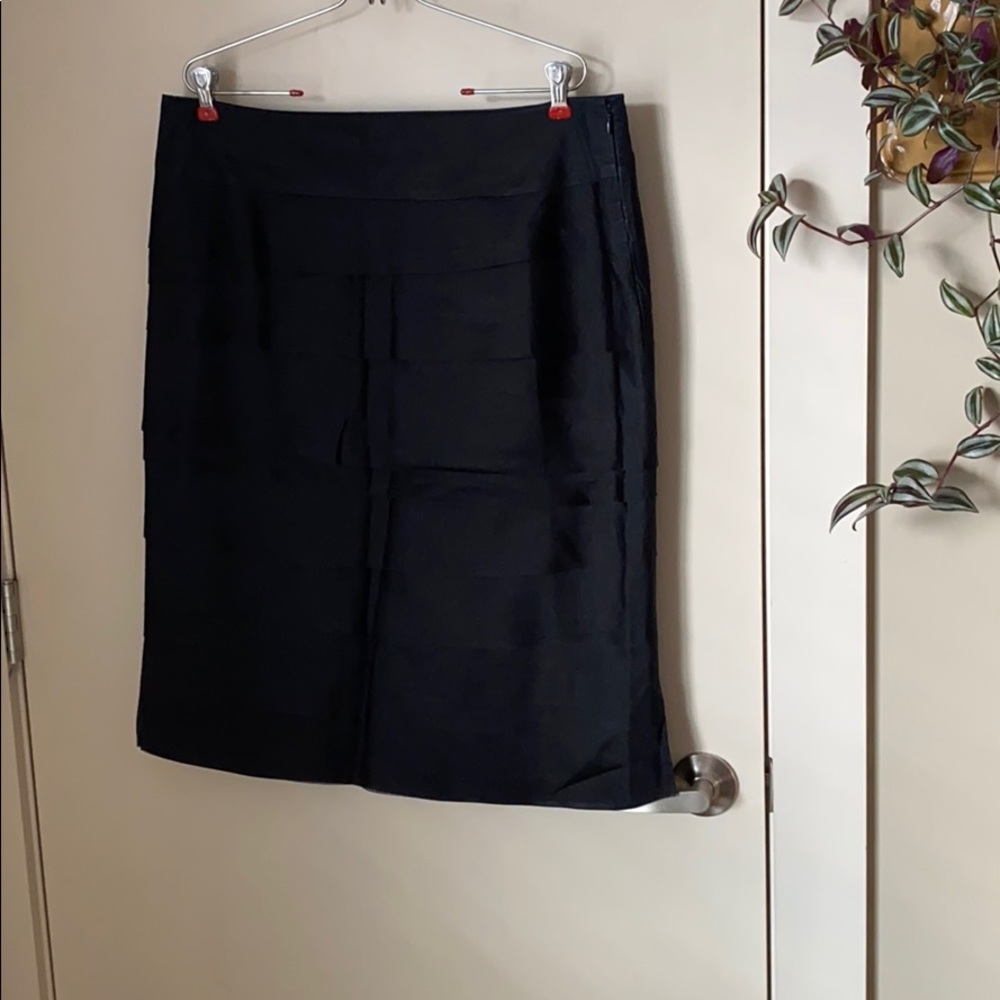Ravel Silk/Chiffon tiered Black Skirt